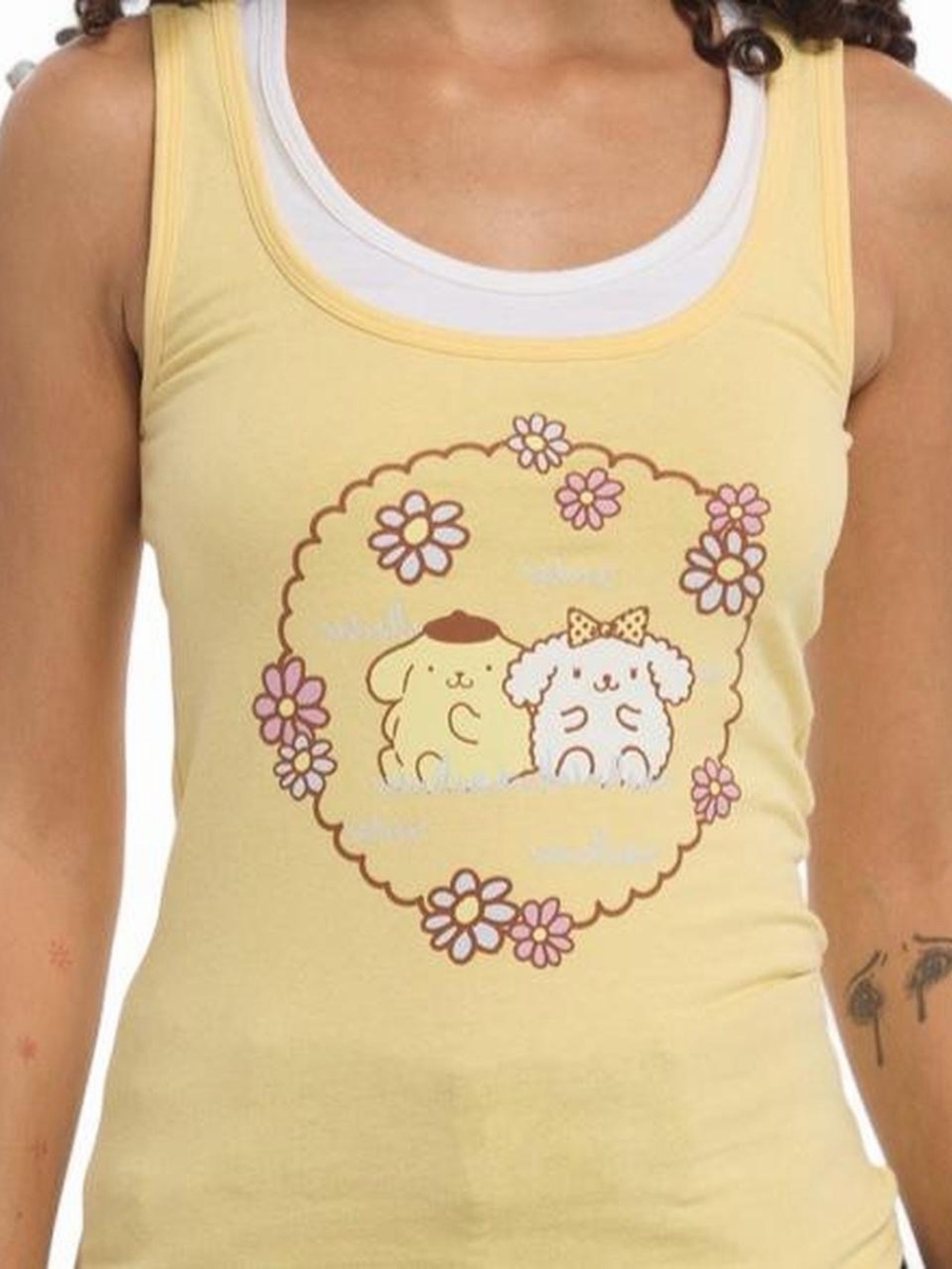 Pompompurin Layered Girls Tank Top Size M BNWT